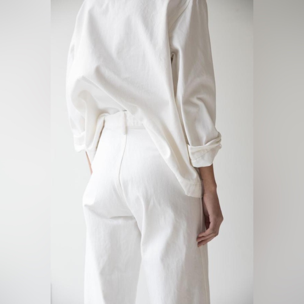 Caron Callahan White Wide Leg Pants - Picture 3 of 9